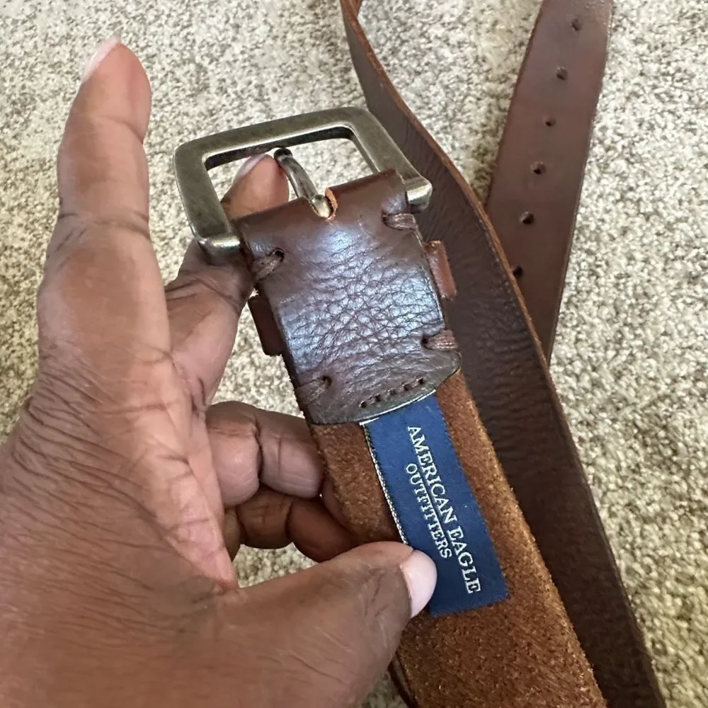 AEO Brown Leather Men’s Belt 36
